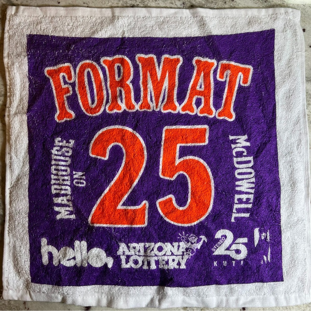 The Format Band Rally Towel Phoenix Exclusive 2025 Tour Coliseum Madhouse NEW